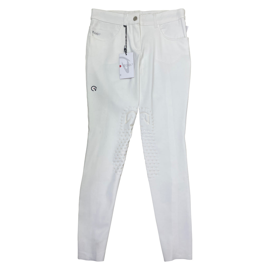 EGO7 'Jumping EJ' Breeches in White - Women's IT 36 (US 22)