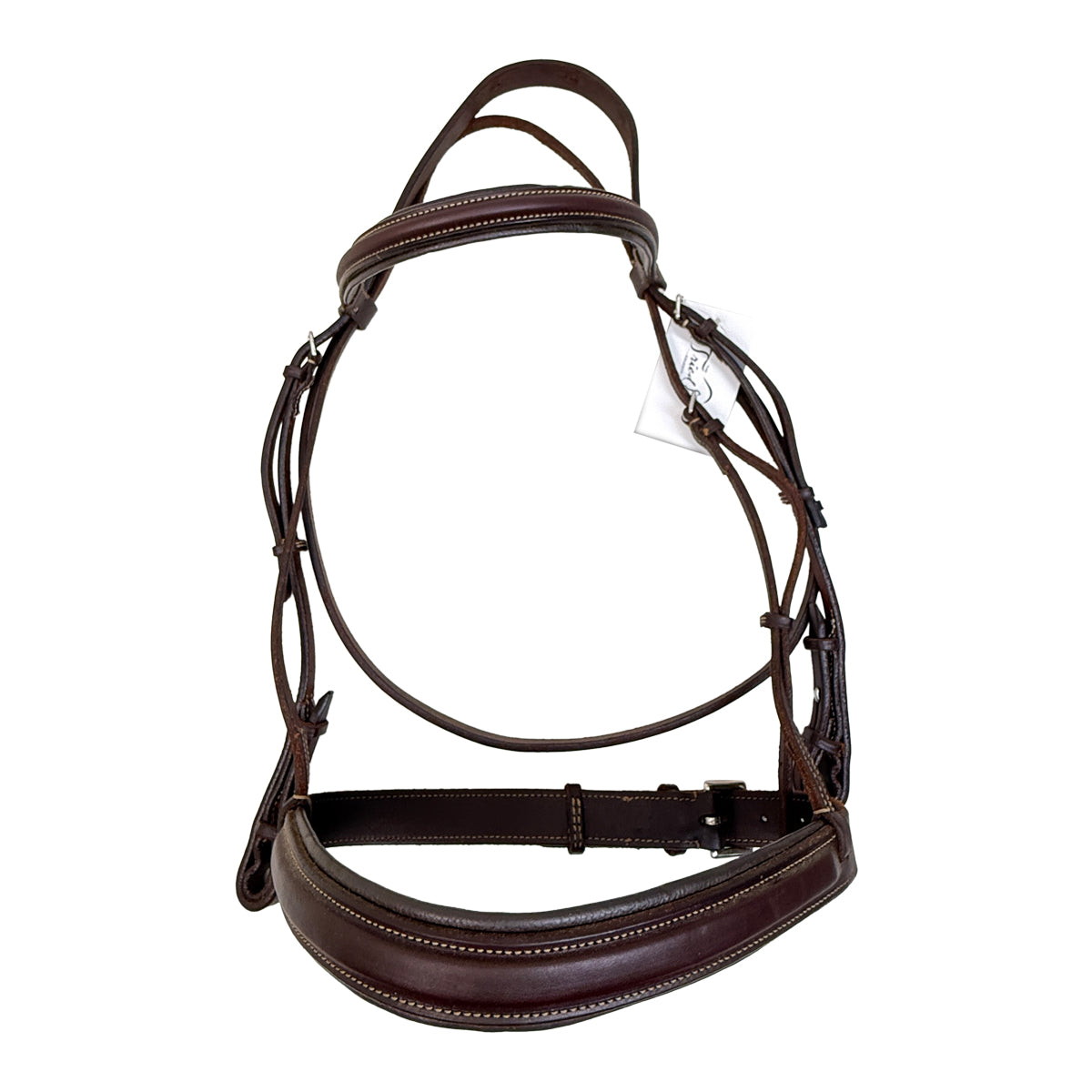 Edgewood Hunter Bridle with Wide Noseband in Dark Brown