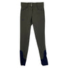 Halter Ego 'Perfection' Breeches in Olive Green/Navy Piping