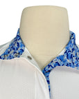 Essex Classics L/S Talent Yarn Show Shirt in White/Blue Camo