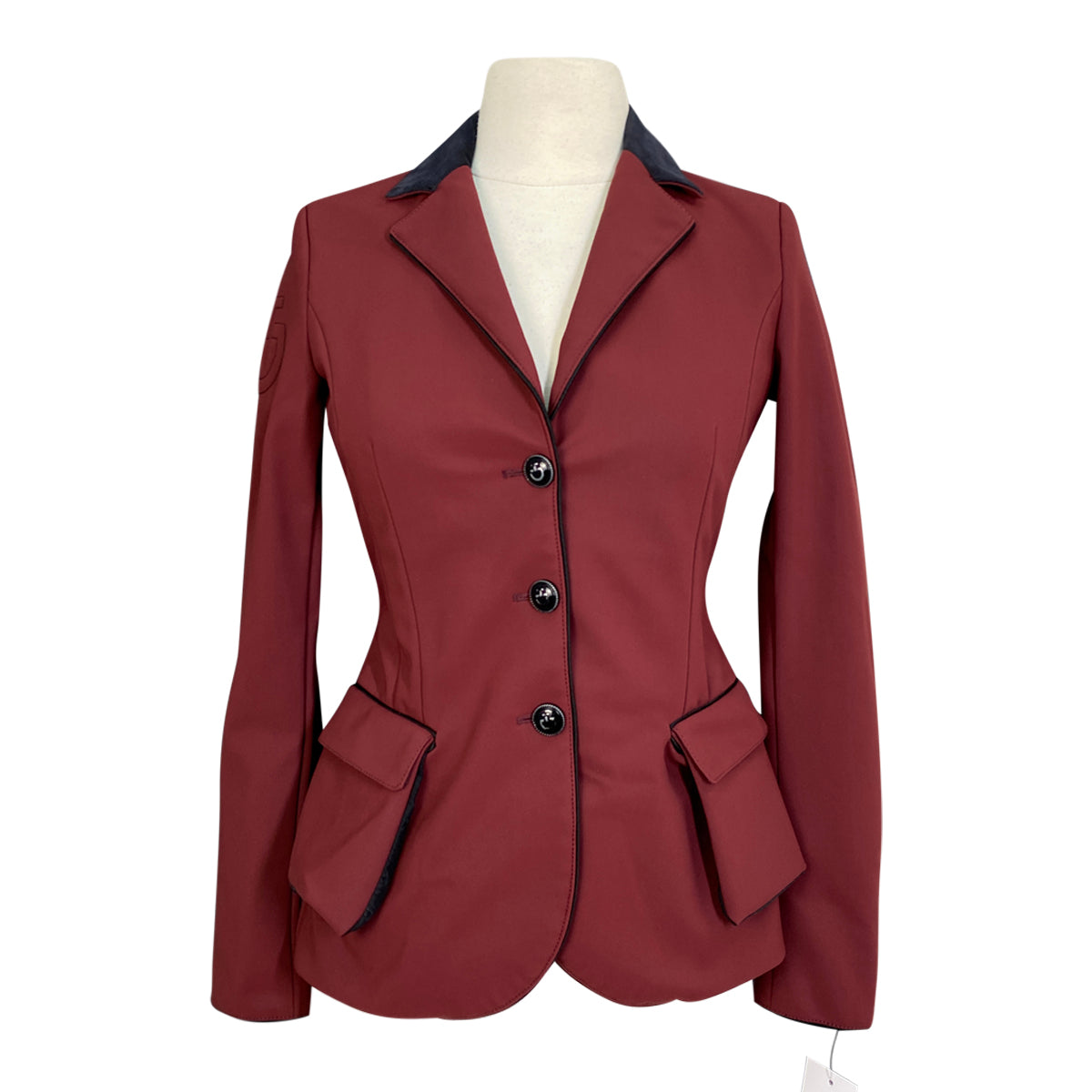 Cavalleria Toscana Competition Jacket in Burgundy/Black - Women&#39;s IT 38 (US 4)