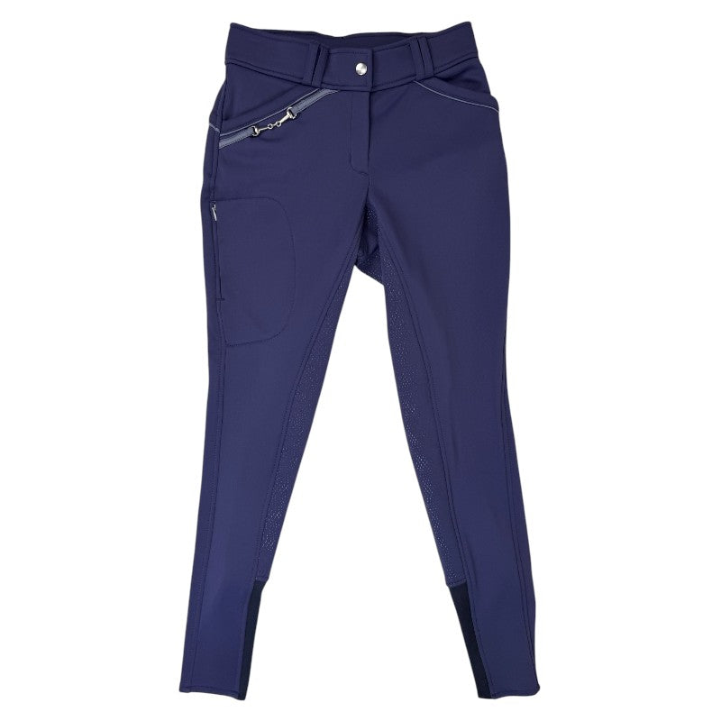 LG Basic Breeches with Full Silicone Seat in Navy