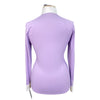 RJ Classics 'Lexi' Long Sleeve Show Shirt in White/Purple - Women's XL