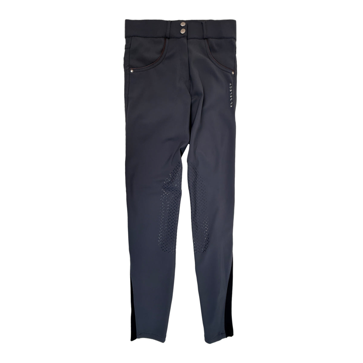 KL Select 'Gabrielle' Knee Patch Breeches in Slate