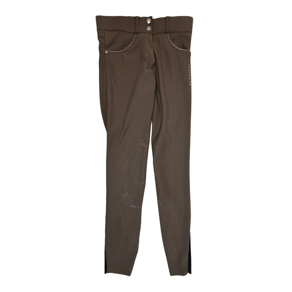 KL Select 'Gabrielle' Knee Patch Breeches in Mushroom