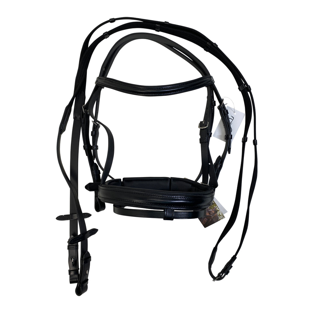Otto Schumacher Flash Bridle w/ Webbed Reins in Black