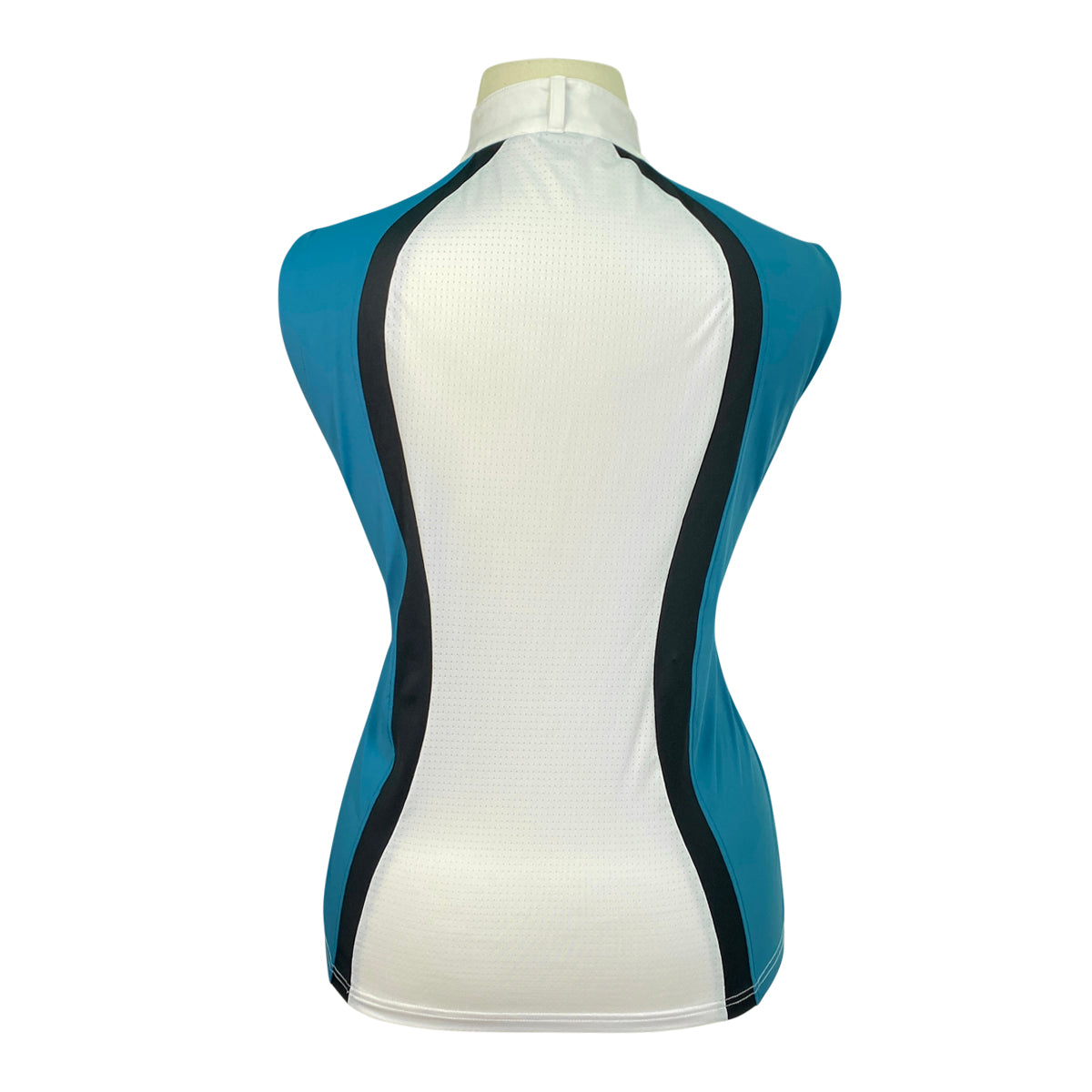 Kerrits 'Affinity®' Sleeveless Show Shirt in White/Teal/Black