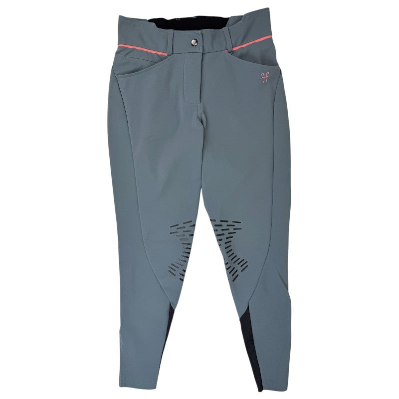 Horse Pilot 'X-Design' Knee Patch Breeches in Grey
