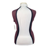 Kerrits 'Affinity®' Sleeveless Show Shirt in White/Burgandy/Black