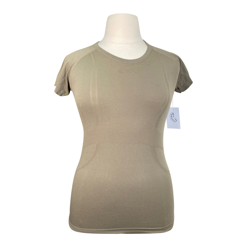 TKEQ 'Kennedy' Seamless Short Sleeve in Suede