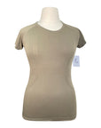 TKEQ 'Kennedy' Seamless Short Sleeve in Army Green - Women's L/XL