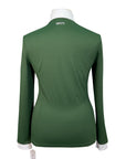 Equisite Long Sleeve Sun Shirt in Green/White 