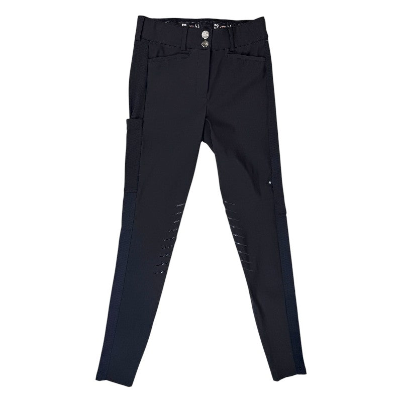 Equiline 'Casdikh' Core Flex Knee Grip Breeches in Black