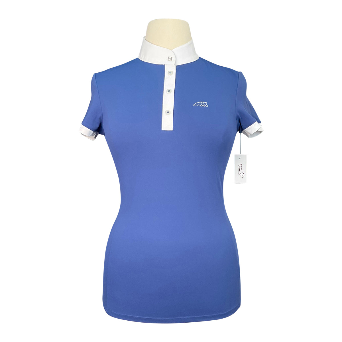 Equiline 'Gretig' Performance Polo in Blue/White 