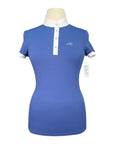 Equiline 'Gretig' Performance Polo in Blue/White 