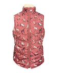 Ariat 'Bella' Kids Reversible Insulated Vest in Pink Ponies/Purple