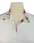 Tailored Sportsman Ice Fil Show Shirt in White/Pink