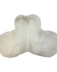 Fleece Shaped Show Pad in White in White