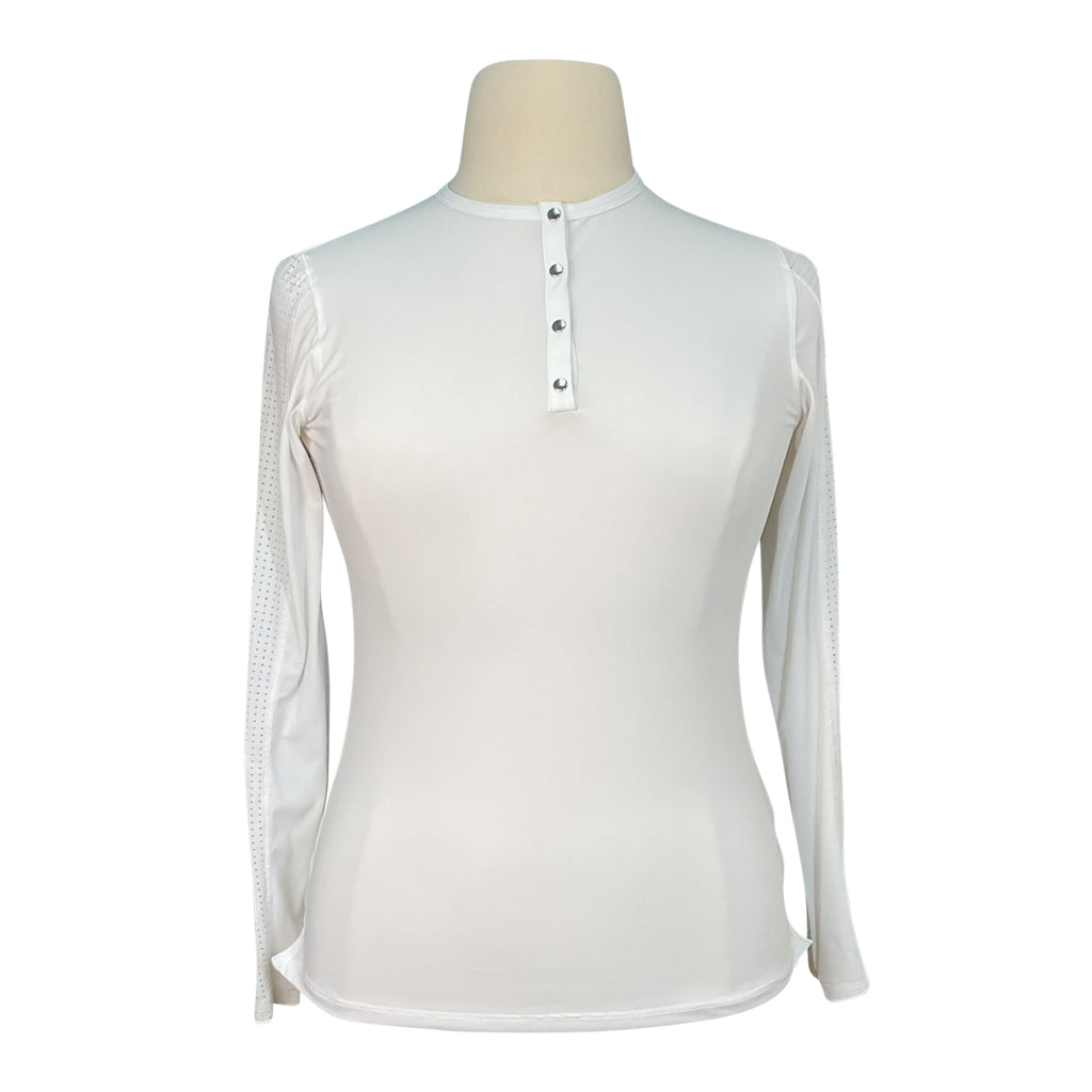 Callidae 'The Tech Practice' Long Sleeve Shirt in White