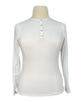 Callidae 'The Tech Practice' Long Sleeve Shirt in White