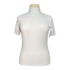 CRINIĒRE  Mon Cherie Short Sleeve Training Show Shirt in White