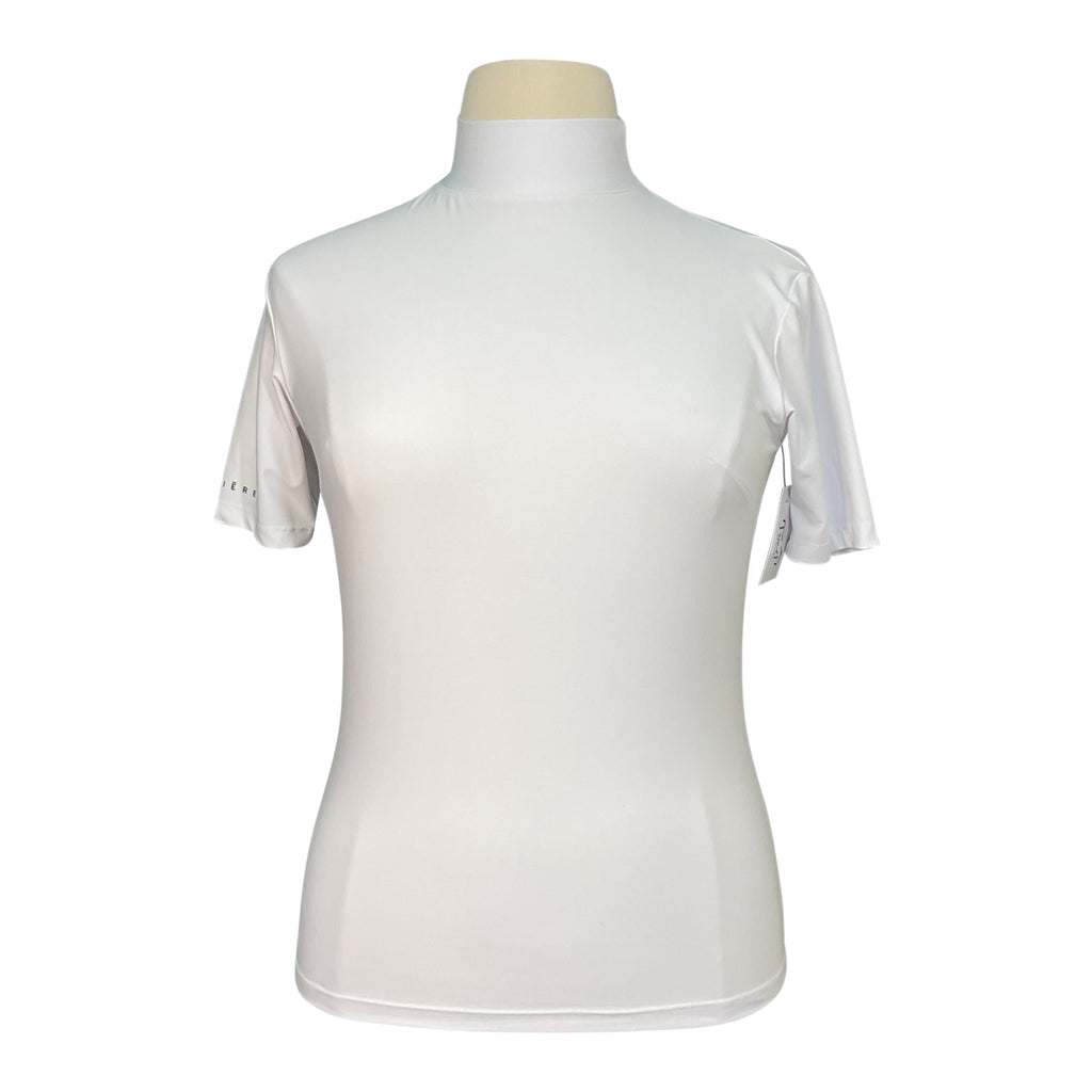 CRINIĒRE  Mon Cherie Short Sleeve Training Show Shirt in White