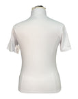 CRINIĒRE  Mon Cherie Short Sleeve Training Show Shirt in White