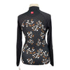 Kastel Denmark 1/4 Zip Shirt in Black/Floral - Women's Small