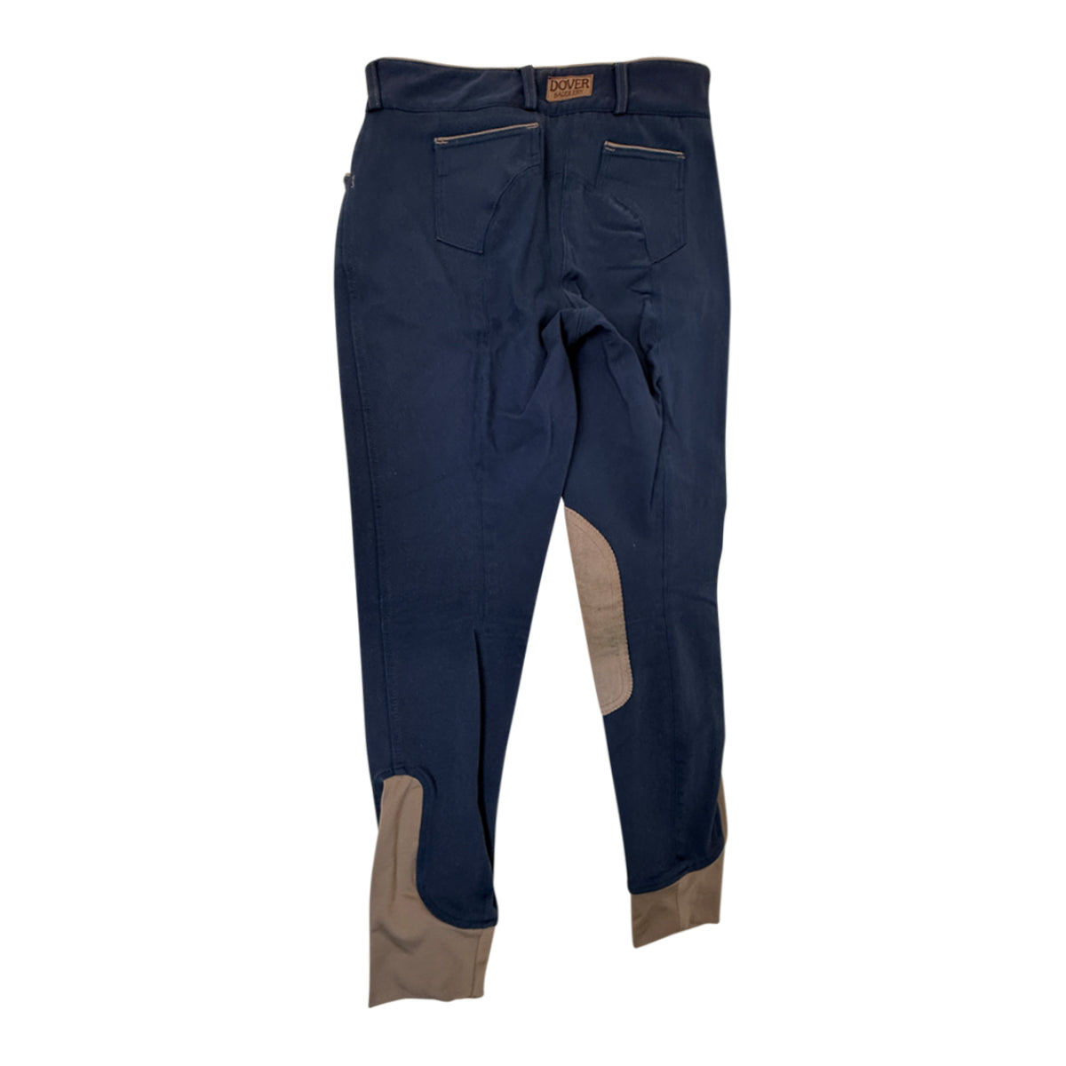 Dover Saddlery Wellesley Classic Piped Knee-Patch Breech in Marine