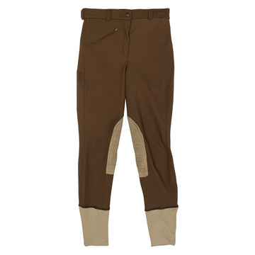 TuffRider Ribbed Breeches in Brown