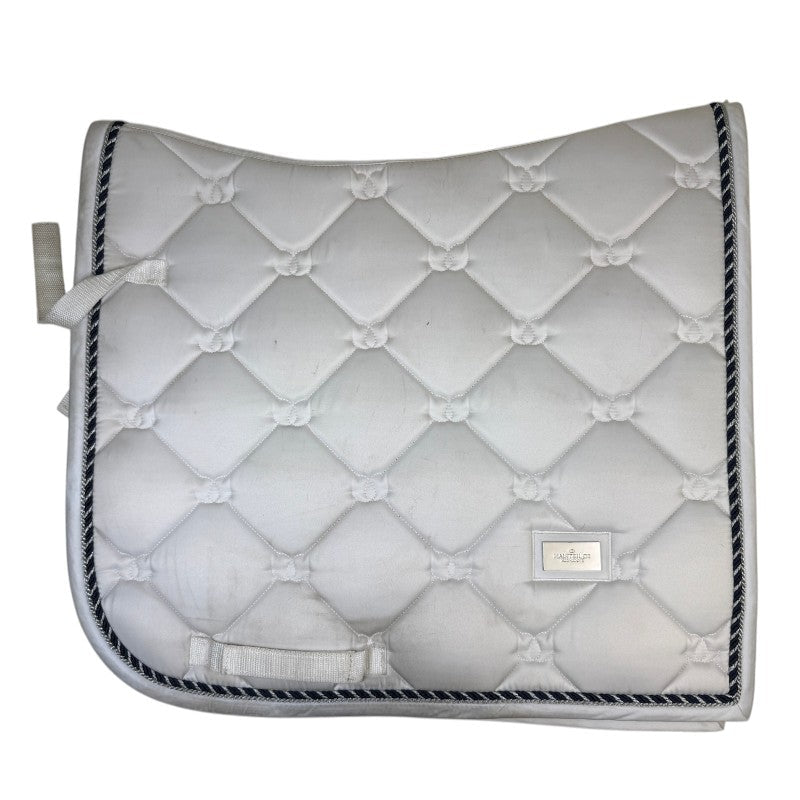 Equestrian Stockholm Dressage Saddle Pad in White Perfection