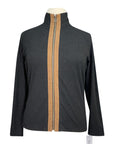 Chestnut Bay Rider Lounge Cardigan in Grey/Tan