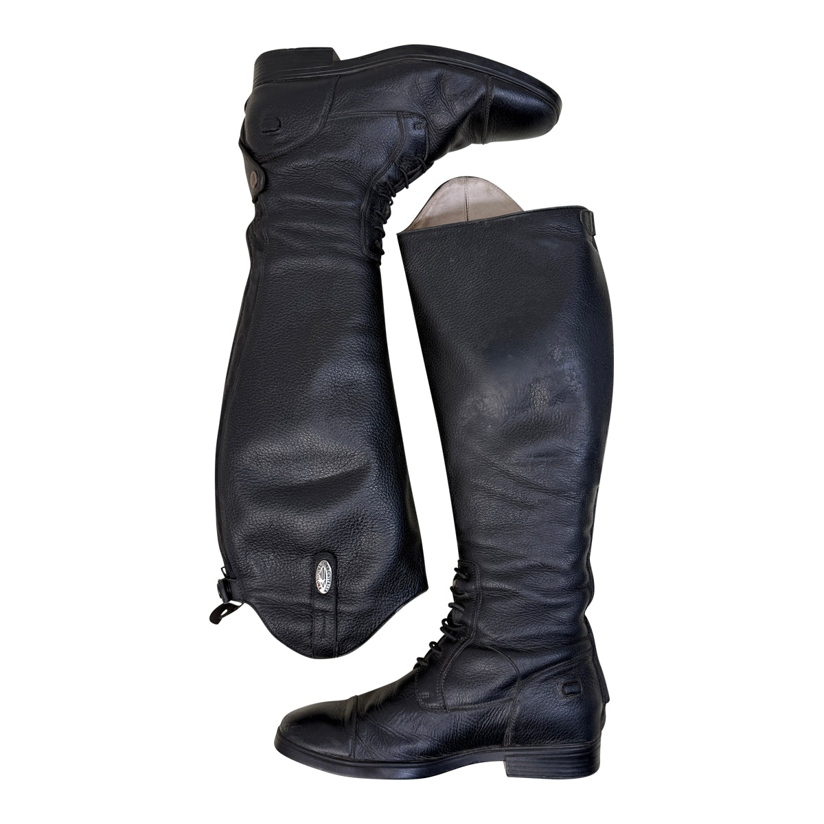 DeNiro Tricolore 'Amabile' Quick Leather Pro Field Boots in Black