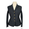Front of Equisite 'Vivienne' Show Coat in Black - Women's Medium