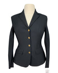 Front of Equisite 'Vivienne' Show Coat in Black - Women's Medium