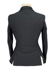 Back of Equisite 'Vivienne' Show Coat in Black - Women's Medium