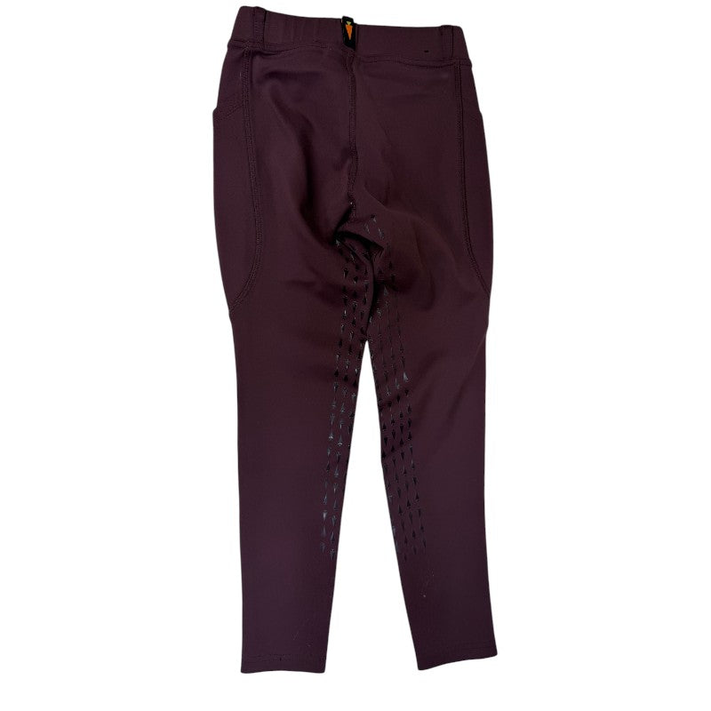 Kerrits Kids Coolcore Silicone Full Leg Riding Tech Tight in Plum