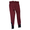 Halter Ego 'Evolution' Full Seat Breeches in Burgundy/Navy Piping