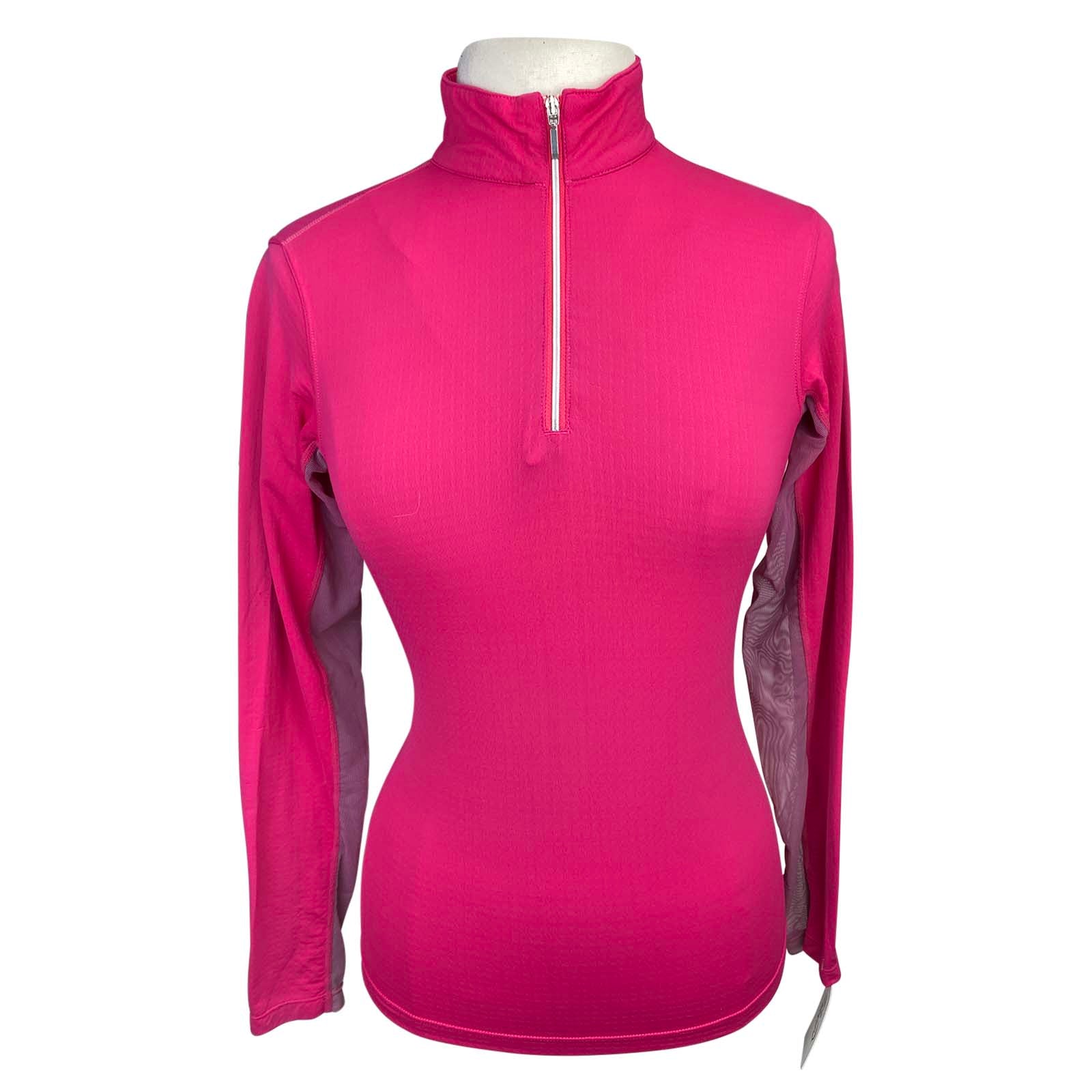 Dover Saddlery Long Sleeve 'CoolBlast' Sunshirt in Hot Pink - Women's Large