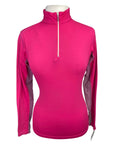 Dover Saddlery Long Sleeve 'CoolBlast' Sunshirt in Hot Pink - Women's Large