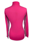 Dover Saddlery Long Sleeve 'CoolBlast' Sunshirt in Hot Pink - Women's Large