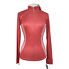 Espoir Quarter Zip Sun Shirt in Pink