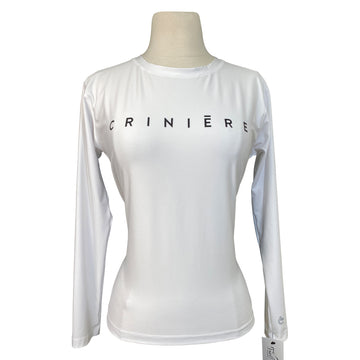 CRINIĒRE Long Sleeve Technical Shirt in White