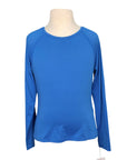 Dover Saddlery Stride Girls’ Long Sleeve Tech Top in Blue