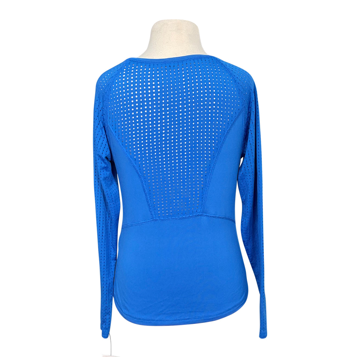 Dover Saddlery Stride Girls’ Long Sleeve Tech Top in Blue
