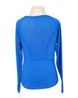 Dover Saddlery Stride Girls’ Long Sleeve Tech Top in Blue