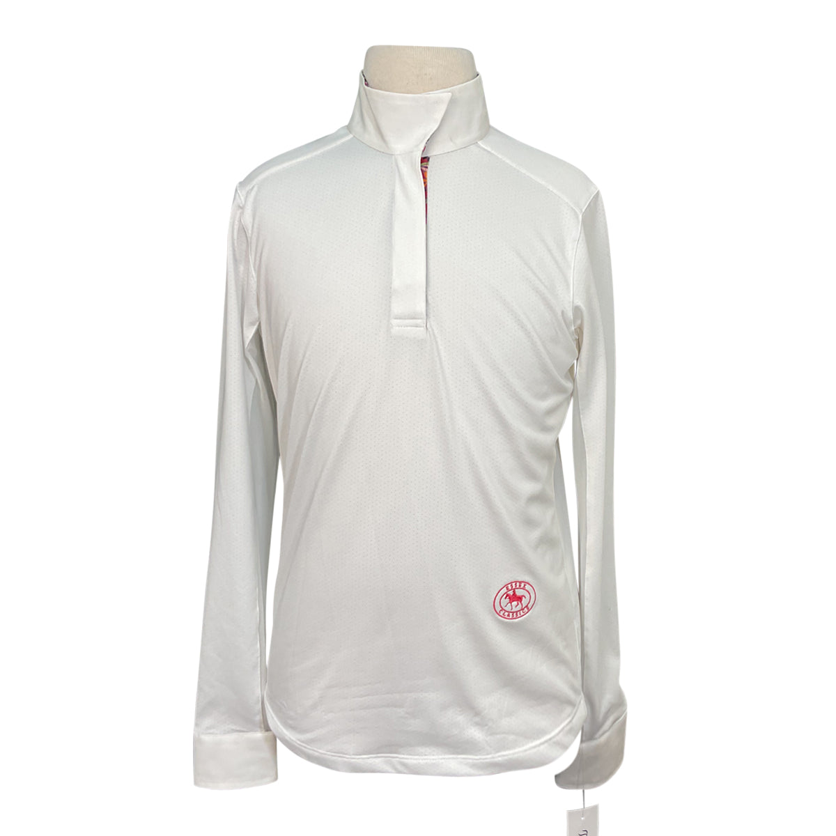 Essex Classics Talent Yarn Show Shirt in White w/Flowers