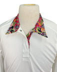 Essex Classics Talent Yarn Show Shirt in White w/Flowers