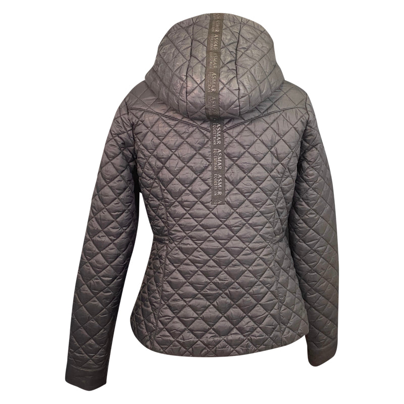Back of Asmar Equestrian Quilted Jacket in Black