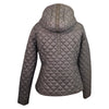 Back of Asmar Equestrian Quilted Jacket in Black